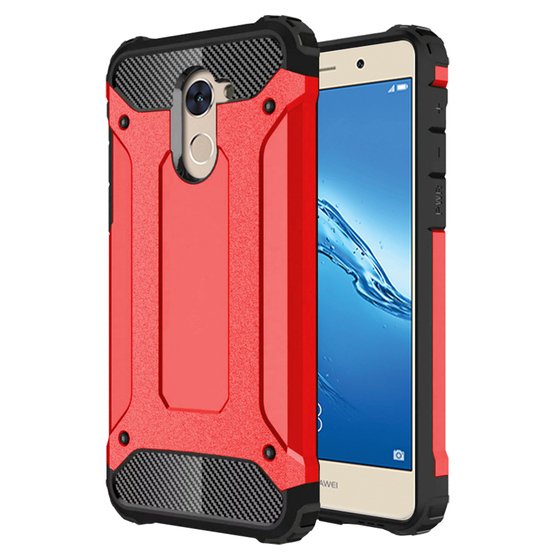 Microsonic Huawei Y7 Prime Kılıf Rugged Armor Kırmızı