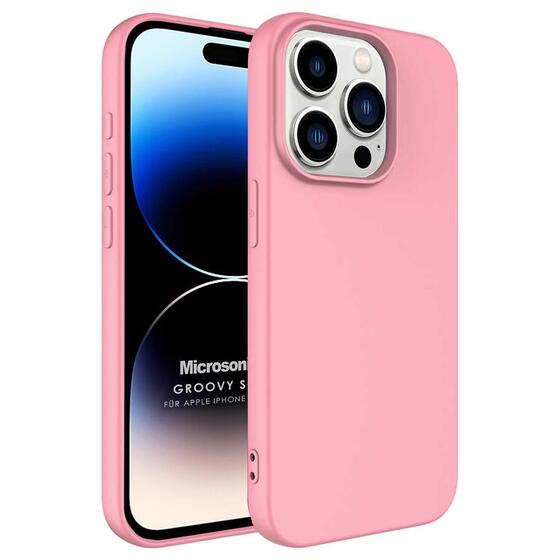 Microsonic Apple iPhone 15 Pro Max Kılıf Groovy Soft Rose Gold