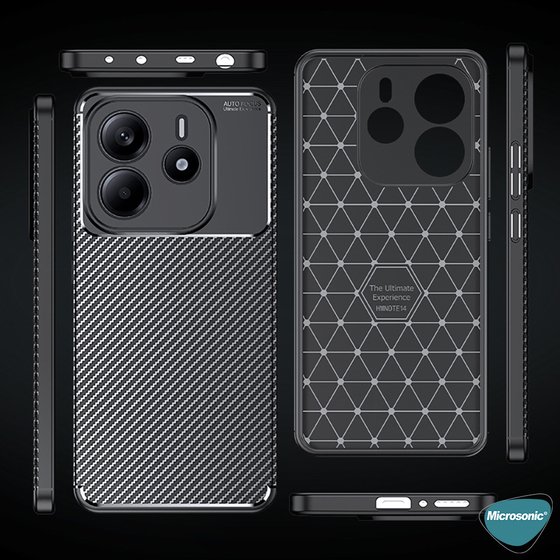 Microsonic Xiaomi Redmi Note 14 5G Kılıf Legion Series Siyah