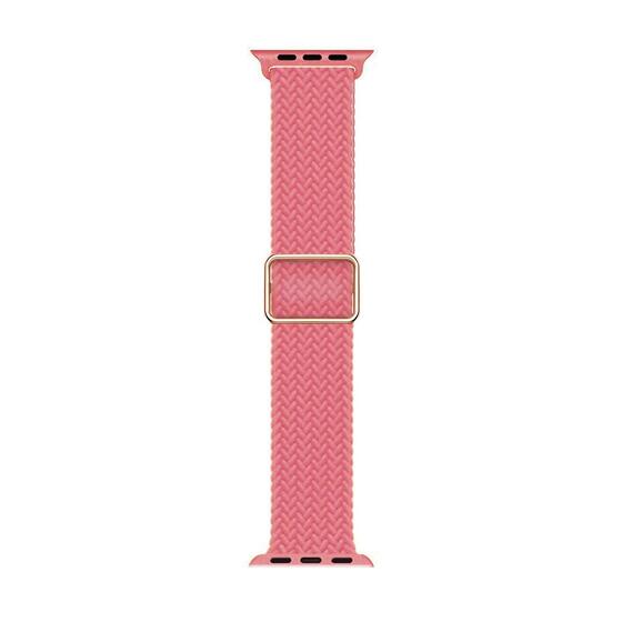 Microsonic Apple Watch Ultra 2 Kordon Braided Loop Band Pembe