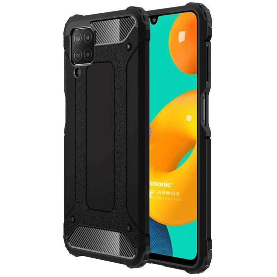 Microsonic Samsung Galaxy M32 4G Kılıf Rugged Armor Siyah