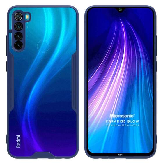 Microsonic Xiaomi Redmi Note 8 Kılıf Paradise Glow Lacivert