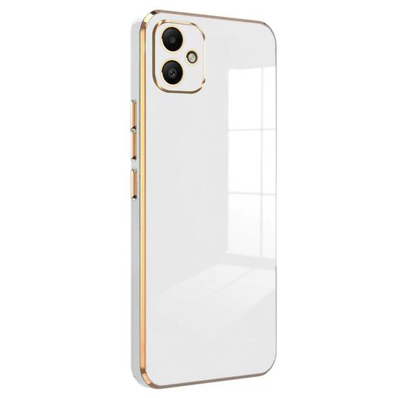 Microsonic Samsung Galaxy A06 Kılıf Olive Plated Beyaz