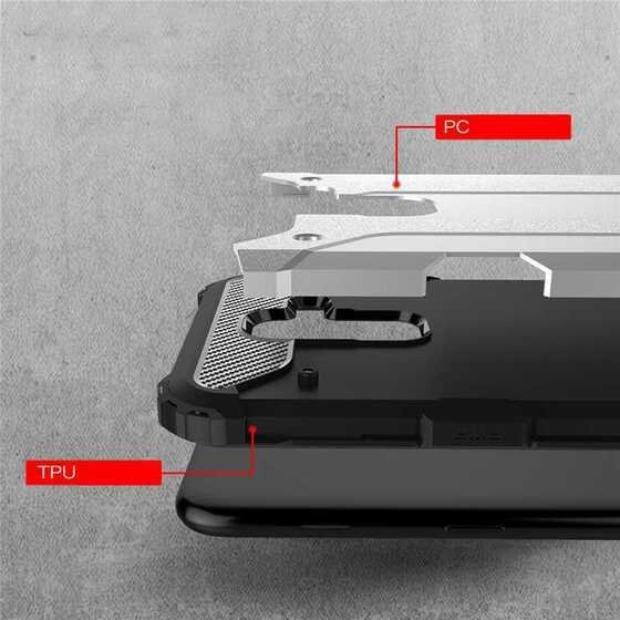 Microsonic Samsung Galaxy J8 Kılıf Rugged Armor Siyah