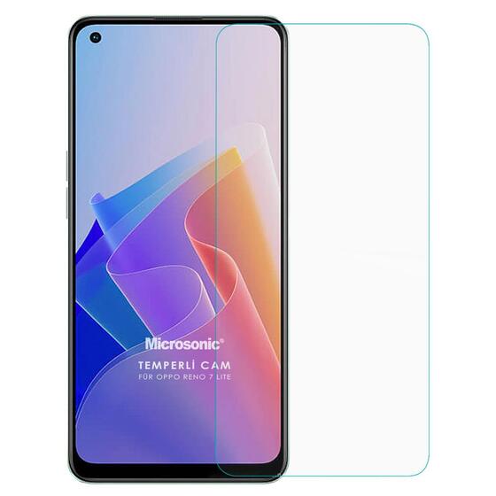 Microsonic Oppo Reno 7 Lite Tempered Glass Cam Ekran Koruyucu