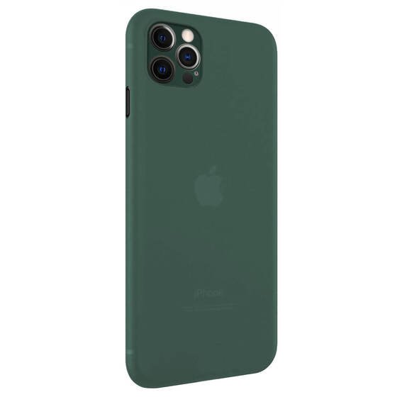 Microsonic Apple iPhone 12 Pro Max Kılıf Peipe Matte Silicone Yeşil