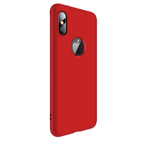 Microsonic Apple iPhone XS Max (6.5'') Kılıf Double Dip 360 Protective Kırmızı