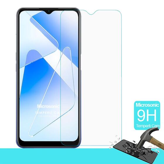 Microsonic Oppo A55 5G Tempered Glass Cam Ekran Koruyucu