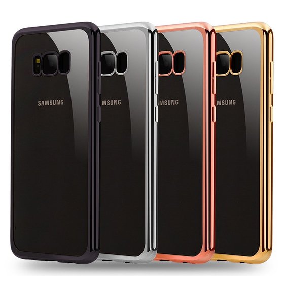 Microsonic Samsung Galaxy S8 Plus Kılıf Flexi Delux Rose Gold