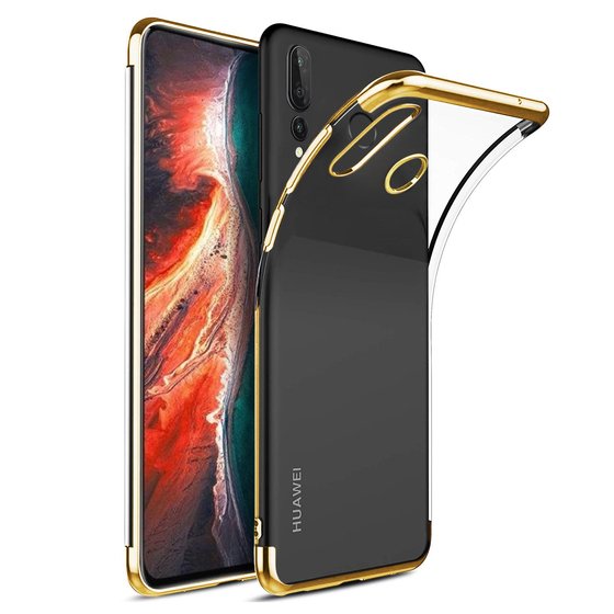 Microsonic Huawei Y9 Prime 2019 Kılıf Skyfall Transparent Clear Gold