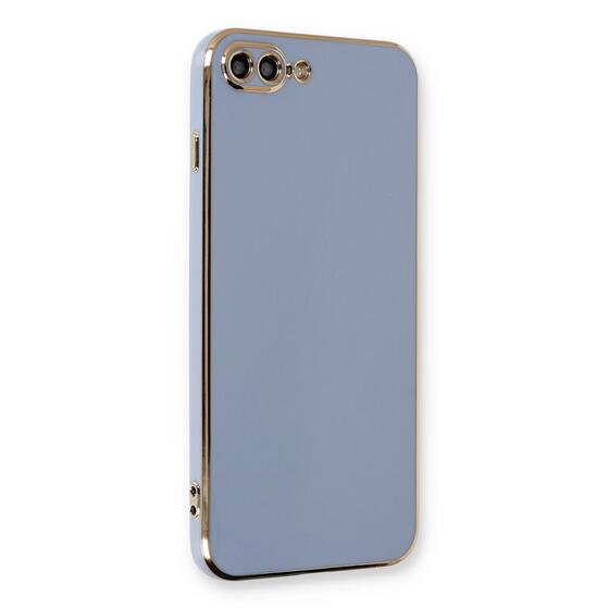 Microsonic Apple iPhone 8 Plus Kılıf Olive Plated Lavanta Grisi