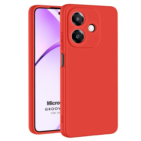 Microsonic Oppo A3 Kılıf Groovy Soft Kırmızı