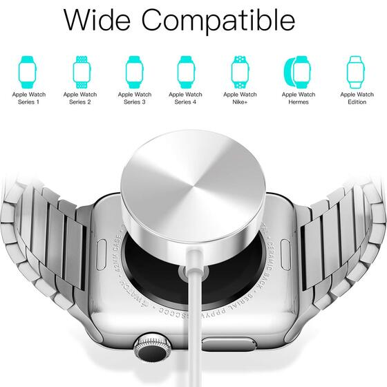 Microsonic Apple Watch Ultra 2 Masaüstü Manyetik Hızlı Şarj Aygıtı - Type-C Kablosu Beyaz