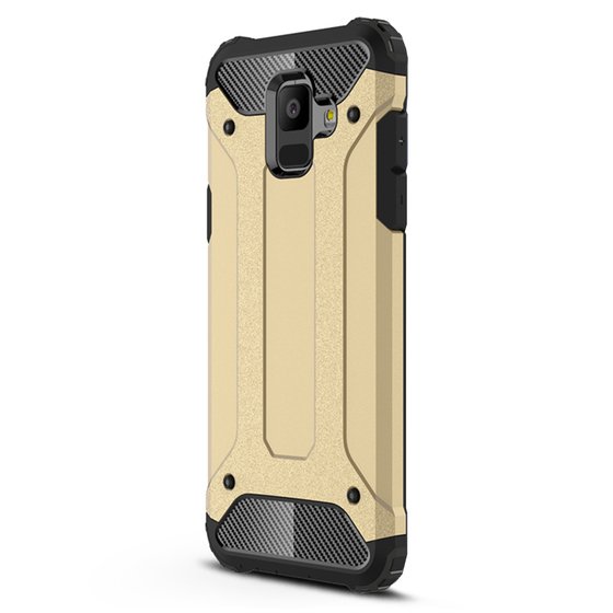 Microsonic Samsung Galaxy A6 2018 Kılıf Rugged Armor Gold