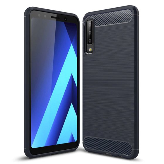 Microsonic Samsung Galaxy A7 2018 Kılıf Room Silikon Lacivert