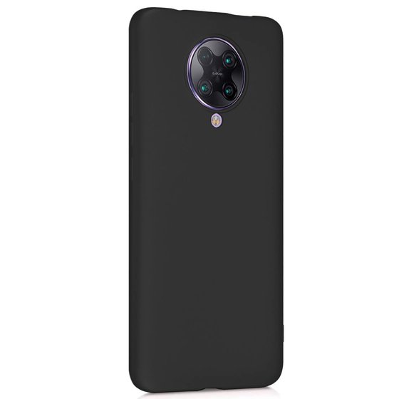 Microsonic Matte Silicone Xiaomi Redmi K30 Pro Kılıf Siyah