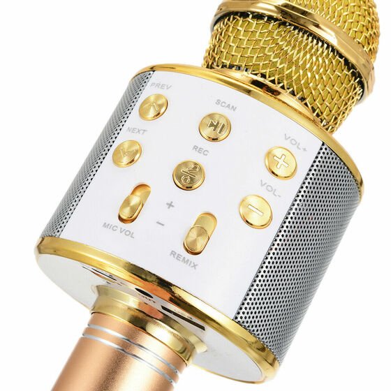 Microsonic Karaoke Bluetooth Mikrofon Rose Gold