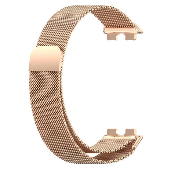 Microsonic Huawei Band 10 Milanese Loop Kordon Rose Gold
