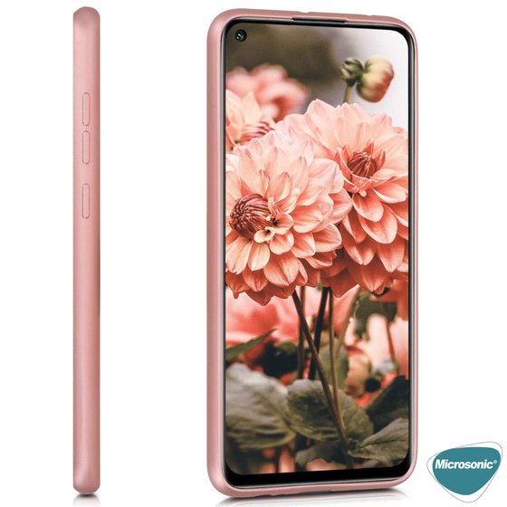 Microsonic Matte Silicone Xiaomi Redmi Note 9 Kılıf Siyah