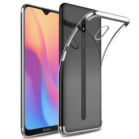 Microsonic Xiaomi Redmi 8A Kılıf Skyfall Transparent Clear Gümüş