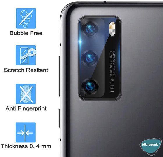 Microsonic Huawei P40 Kamera Lens Koruma Camı