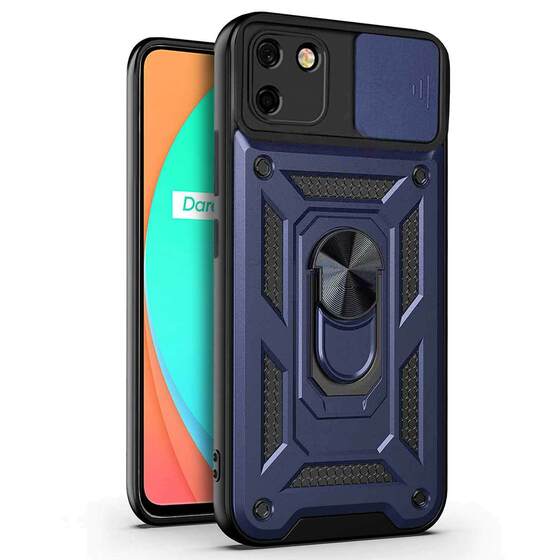 Microsonic Realme C11 Kılıf Impact Resistant Lacivert