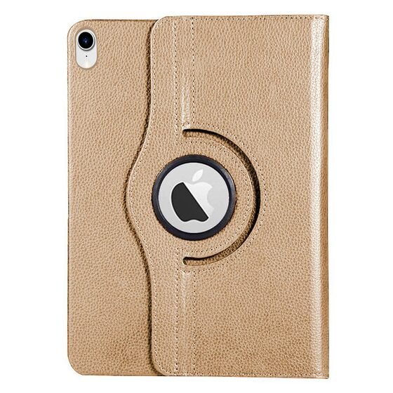 Microsonic Apple iPad Mini 7 Kılıf (A2993-A2995) 360 Rotating Stand Deri Gold