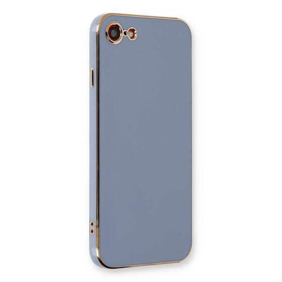 Microsonic Apple iPhone SE 2022 Kılıf Olive Plated Lavanta Grisi