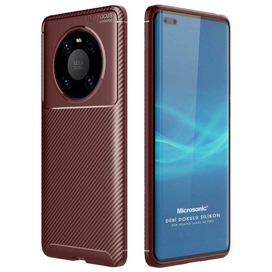 Microsonic Huawei Mate 40 Pro Kılıf Legion Series Kahverengi