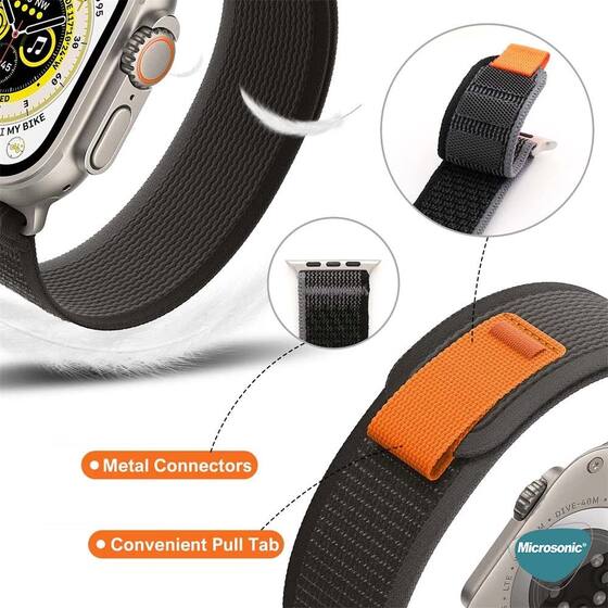 Microsonic Apple Watch Ultra 2 Kordon Trail Loop Kahverengi