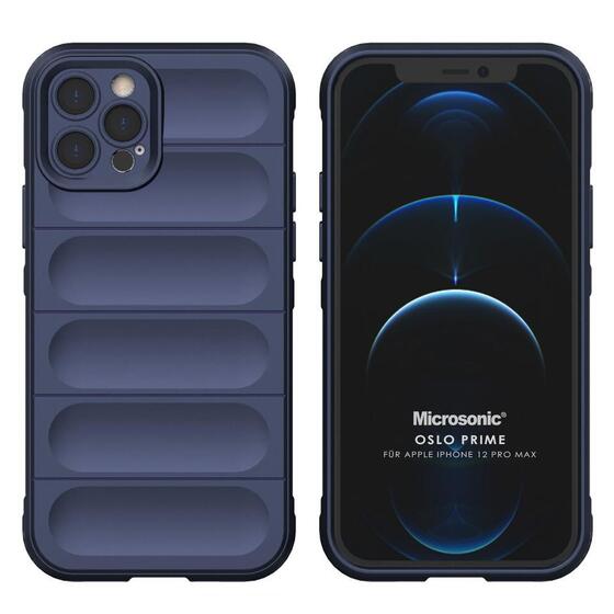 Microsonic Apple iPhone 12 Pro Max Kılıf Oslo Prime Lacivert