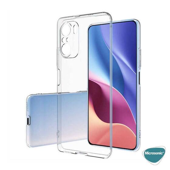 Microsonic Xiaomi Redmi K40 Pro Kılıf Transparent Soft Beyaz