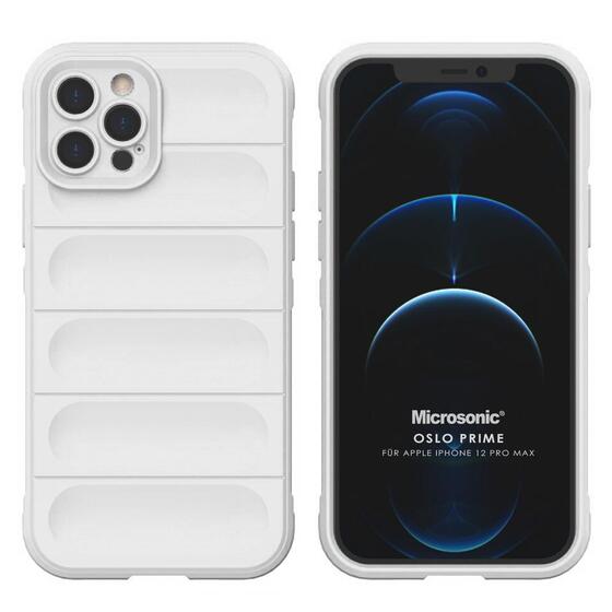 Microsonic Apple iPhone 12 Pro Max Kılıf Oslo Prime Beyaz