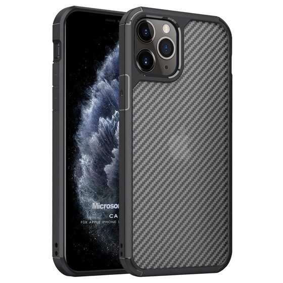 Microsonic Apple iPhone 11 Pro Kılıf Cast Carbon Siyah