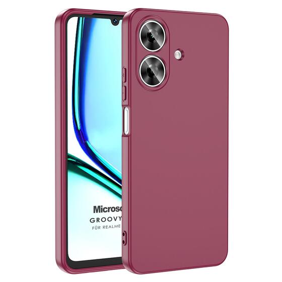 Microsonic Realme Note 60 Kılıf Groovy Soft Mor