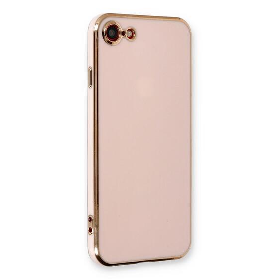 Microsonic Apple iPhone 8 Kılıf Olive Plated Pembe