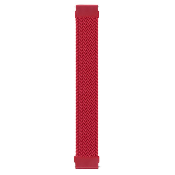 Microsonic Amazfit Balance Kordon, (Medium Size, 155mm) Braided Solo Loop Band Kırmızı