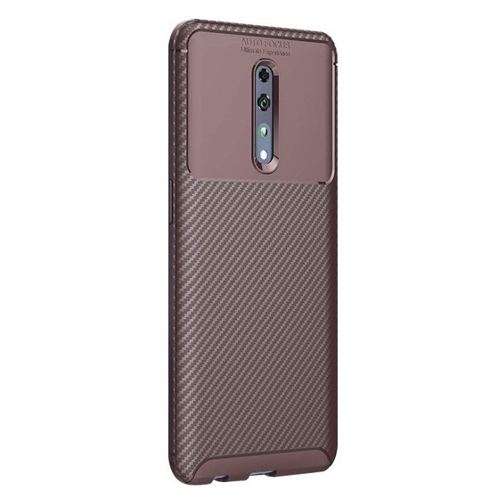 Microsonic Oppo Reno Z Kılıf Legion Series Kahverengi