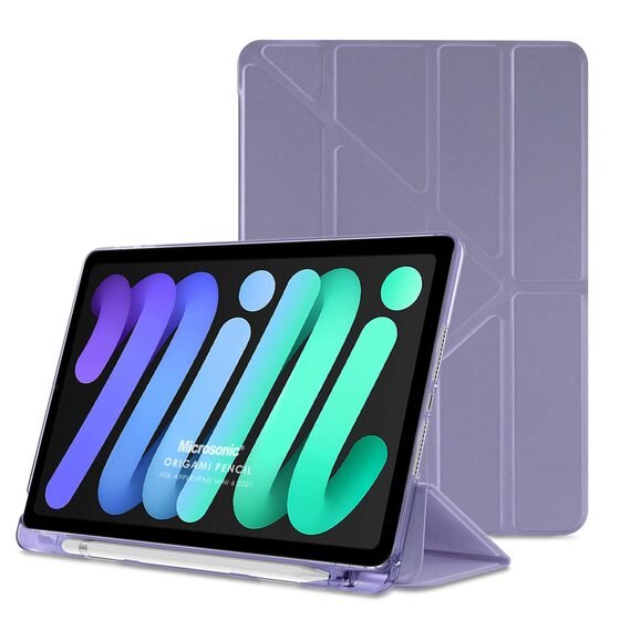 Microsonic Apple iPad Mini 7 Kılıf (A2993-A2995) Origami Pencil Lila