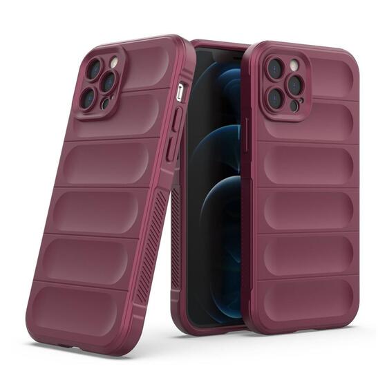 Microsonic Apple iPhone 12 Pro Kılıf Oslo Prime Bordo