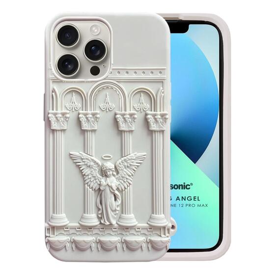 Microsonic Apple iPhone 12 Pro Kılıf Praying Angel Bej