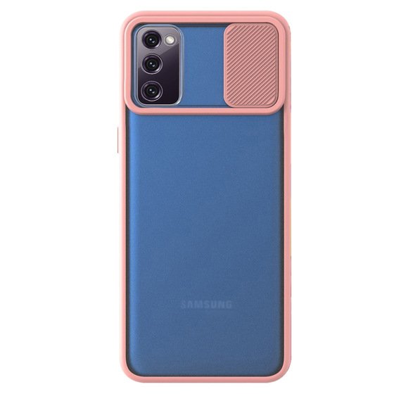 Microsonic Samsung Galaxy S20 FE Kılıf Slide Camera Lens Protection Rose Gold