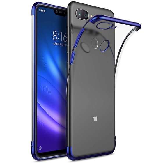 Microsonic Xiaomi Mi 8 Lite Kılıf Skyfall Transparent Clear Mavi