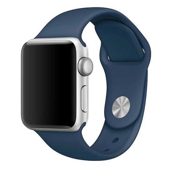 Microsonic Apple Watch 42mm Silikon Kordon Lacivert