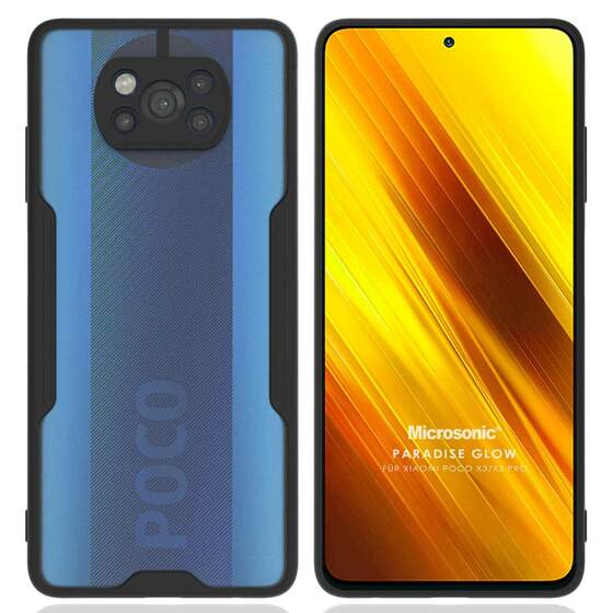 Microsonic Xiaomi Poco X3 Pro Kılıf Paradise Glow Siyah