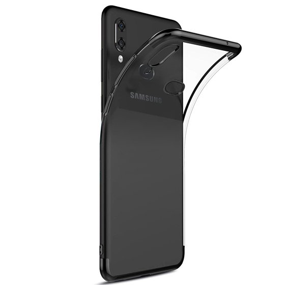 Microsonic Samsung Galaxy A10s Kılıf Skyfall Transparent Clear Siyah