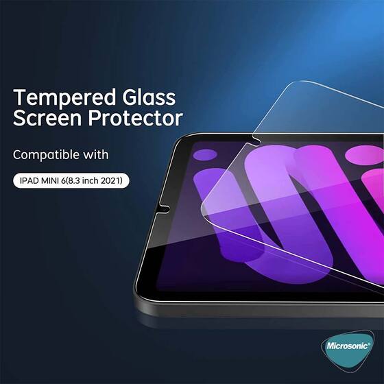 Microsonic Apple iPad Mini 7 (A2993-A2995) Temperli Cam Ekran Koruyucu
