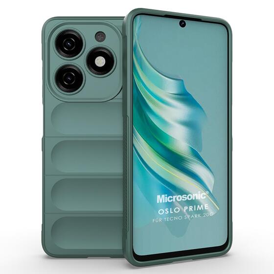 Microsonic TECNO Spark 20C Kılıf Oslo Prime Yeşil