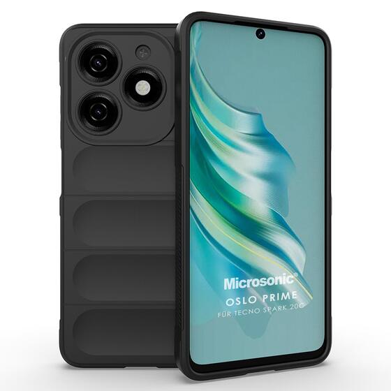 Microsonic TECNO Spark 20C Kılıf Oslo Prime Siyah
