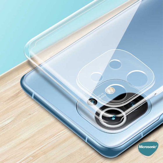 Microsonic Xiaomi Mi 11 Lite Kılıf Transparent Soft Beyaz